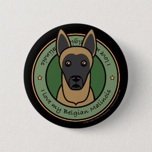 Liebe mein Malinois Button