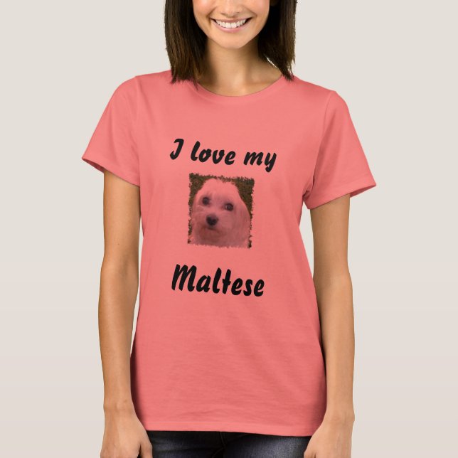 Liebe Mein Maltese T-Shirt (Vorderseite)