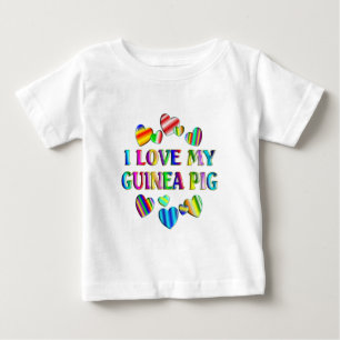 Liebe mein Meerschweinchen Baby T-shirt