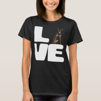 Liebe Mein Miniatur Pinscher Hund Lover Geschenk T-Shirt