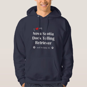 Liebe mein Neuschottland-Enten-läutender Retrieve Hoodie