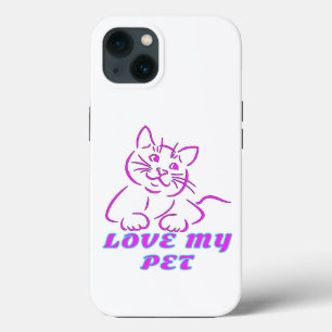 LIEBE MEIN NIEDLICHER PINK PET CAT Case-Mate iPhone HÜLLE