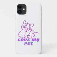 LIEBE MEIN NIEDLICHER PINK PET CAT