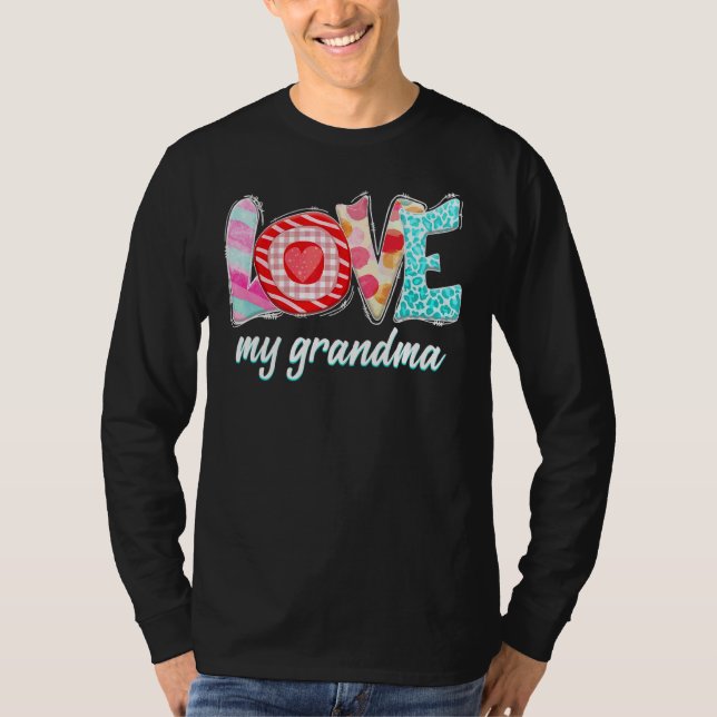 Liebe Mein Oma Happy Mthers Day T-Shirt (Vorderseite)