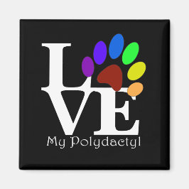 LIEBE Mein PolydactylBumper Magnet