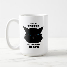 Liebe mein schwarzer Kaffee und meine schwarze Kat Kaffeetasse
