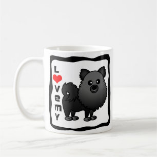 Liebe mein Spitz - Schwarzes Kaffeetasse