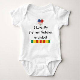 Liebe mein Vietnam-Veteranen-Großvater-Bodysuit Baby Strampler