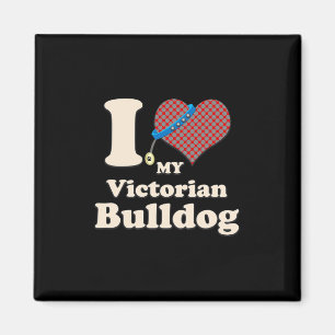 Liebe Mein Viktorianischer Bulldog Herzogbesitzer Magnet