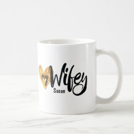 Liebe mein Wifey von Ihrer Hubby-Herz-Tasse Tasse