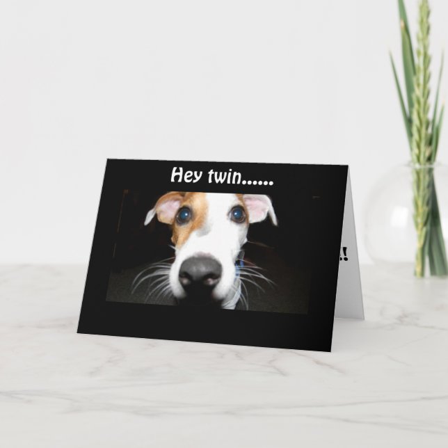 LIEBE MEIN ZWEIMAL...GLÜCKLICH GEBURTSTAG ZEIT ZU  KARTE (Vorderseite)