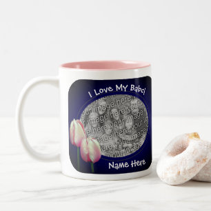 Liebe Meine Babci Pink Tulips Polnische Großmutter Zweifarbige Tasse