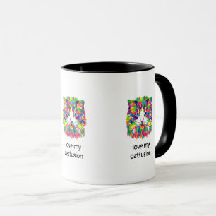 Liebe Meine Catfusion Abstrakt Chat Kaffee Tasse