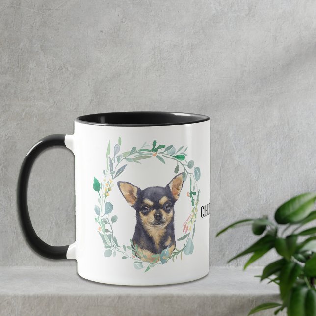 Liebe Meine Chihuahua-Wreath-Kaffee-Tasse Tasse (Von Creator hochgeladen)