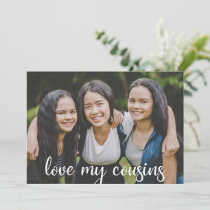 Liebe Meine Cousin Niedliches Foto für eine Famili Karte