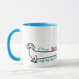 Liebe Meine Dackel Dackel Dog Funny Niedlich Blue Tasse