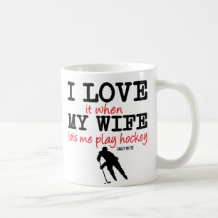 Liebe Meine Ehefrau spielen Hockey-Tasse Tasse