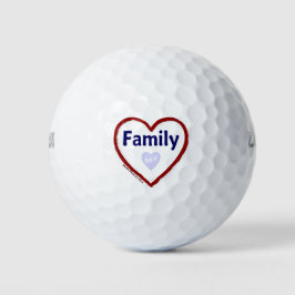 Liebe Meine Familie Golfball