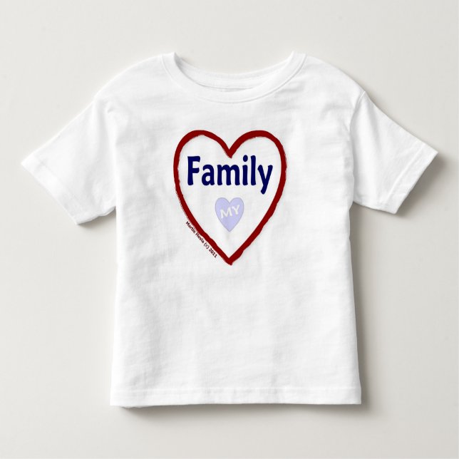 Liebe Meine Familie Kleinkind T-shirt (Vorderseite)