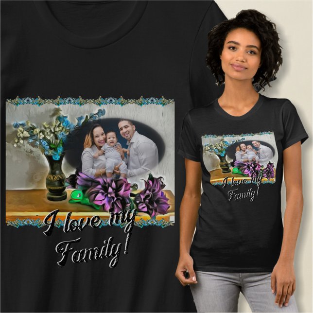 Liebe meine Familie Seide und Maiskolben Blume 219 T-Shirt (Von Creator hochgeladen)