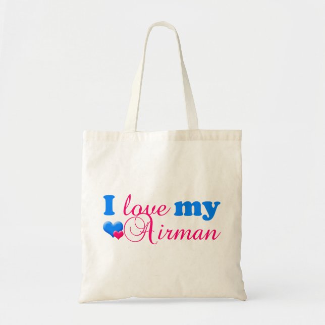 Liebe meine Flieger-Tasche - 2 Tragetasche (Vorne)