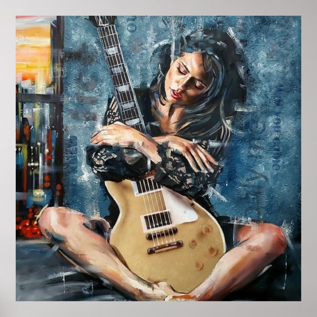 Liebe Meine Gitarre Poster (Vorne)