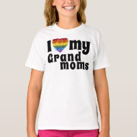 Liebe meine Grand Moms-Herzform Pride Blume