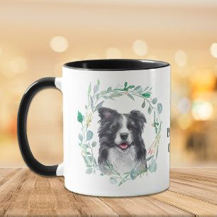 Liebe Meine Grenz-Collie-Wreath-Tasse Tasse