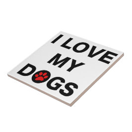 Liebe meine Hunde (b) Fliese