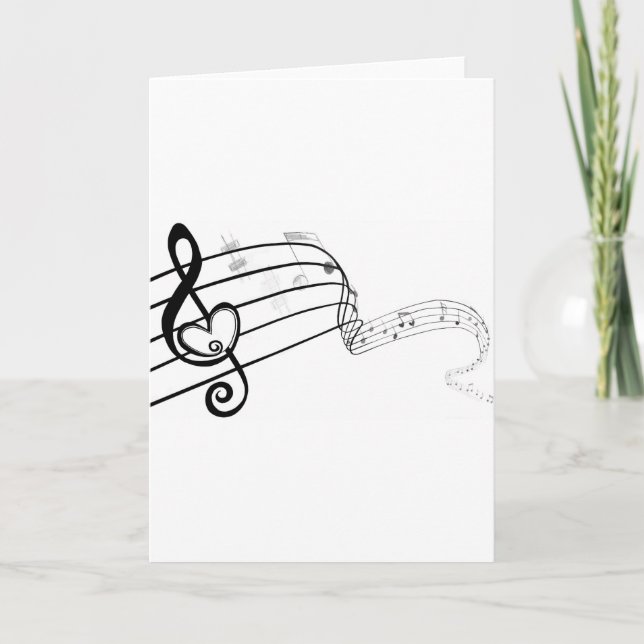 Liebe meine Musik Karte (Vorderseite)