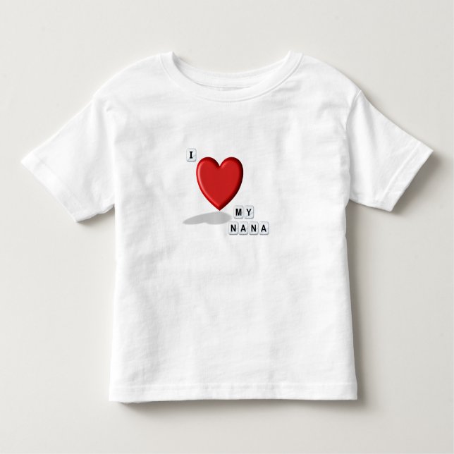 Liebe meine Nana Kleinkind T-shirt (Vorderseite)