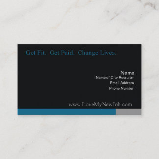 Liebe meine neue Job Geschäfts-Karte Visitenkarte