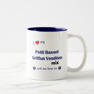 Liebe meine Petit Dachshund Griffon Vendeen Zweifarbige Tasse