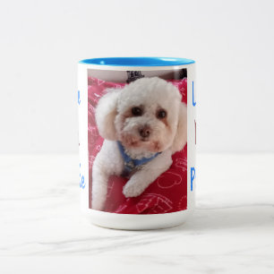 Liebe Meine Poodle-Kaffee-Tasse Zweifarbige Tasse