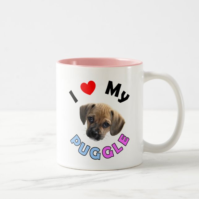Liebe meine Puggle Tasse (Rechts)