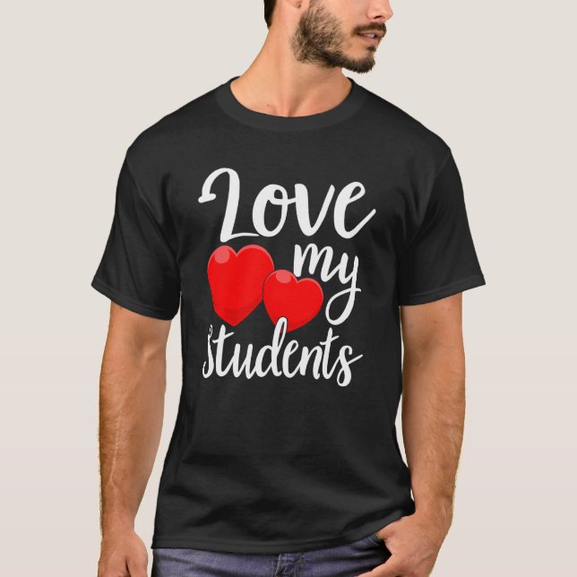 Liebe Meine Schüler Herzlich Willkommen am Valenti T-Shirt (Vorderseite)