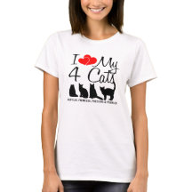 Liebe meine vier Katzen