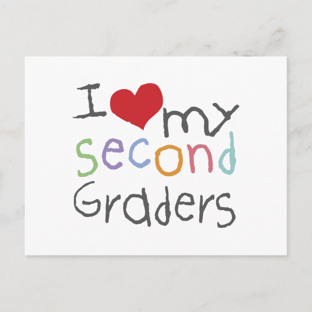 Liebe Meine zweiten Grade Postkarte (Vorderseite)
