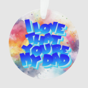 Liebe meinem Papa Acrylschmuck Ornament