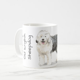 Liebe meinen alten englischen Schäferhund Kaffeetasse