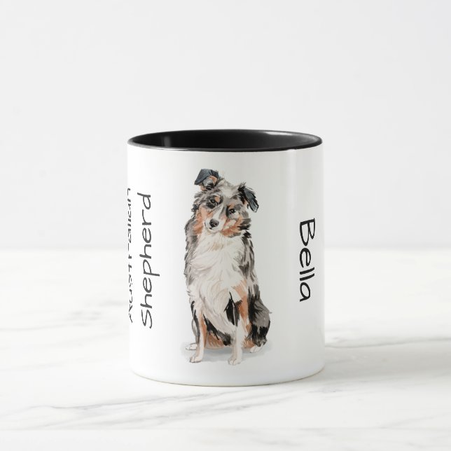 Liebe meinen Australian Shepherd Tasse (Zentrum)