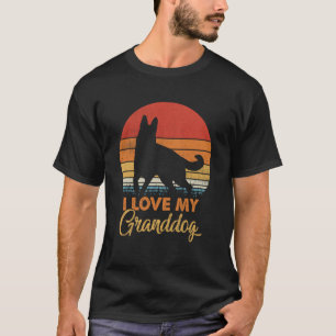 Liebe meinen Granddog Deutscher Schäferhund Großel T-Shirt