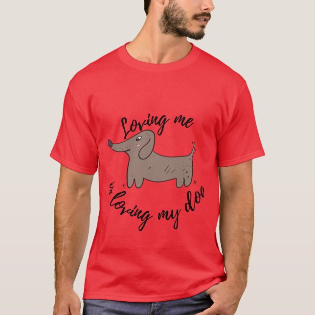 Liebe meinen Hunde-Freund T-Shirt (Vorderseite)