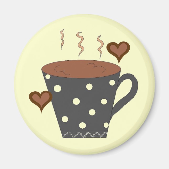 Liebe meinen Kaffee... Magnet (Vorne)