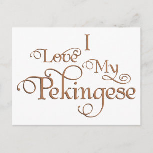 Liebe meinen Pekingese Postkarte