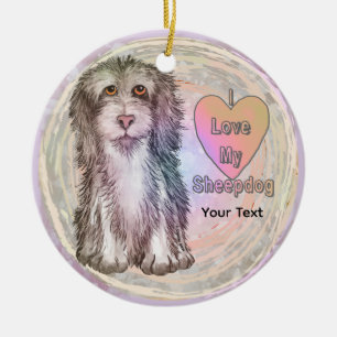 Liebe meinen Schäferhund Keramik Ornament