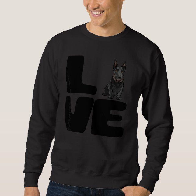 Liebe meinen schottischen Terrier-Hund Sweatshirt (Vorderseite)