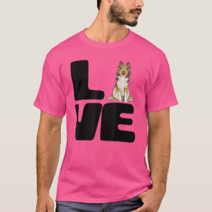 Liebe meinen Shetland-Schäferhund Hund T-Shirt