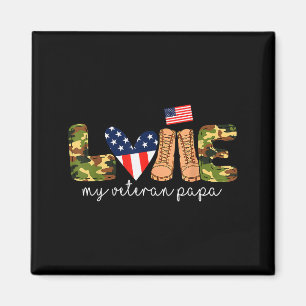 Liebe meinen Veteranen Papa stolzer militärischer Magnet