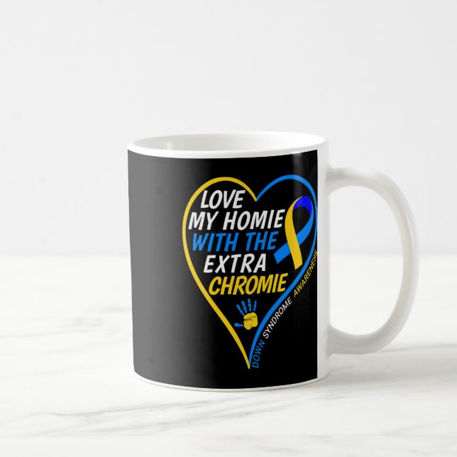 Liebe meiner Heimat mit dem Extra Chromie Down Syn Kaffeetasse (Rechts)